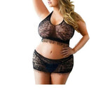 Plus Size Women Lingerie Erotic chemise Full Body Stockings Open Crotch Fishnet Lingerie