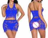 Plus Size Women Lingerie Erotic chemise Full Body Stockings Open Crotch Fishnet Lingerie