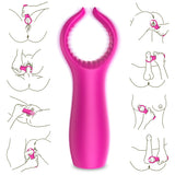 Vibration Breast Clip Nipple Massage 9  patterns Multipurpose Teaser For Women NIpple Clipping Clitoris Clipping