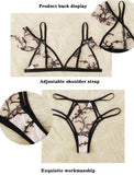 Sexy Bra Set For Women (Wire Free) 3/4 cup Transparent Breathable Bra Set For Ladies