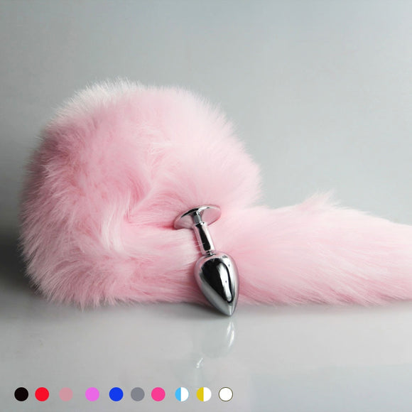 Fox Tail Anal Plug Metal Fake Furry Butt Plug For Women BDSM Play Toys For Women