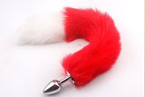 Fox Tail Anal Plug Metal Fake Furry Butt Plug For Women BDSM Play Toys For Women