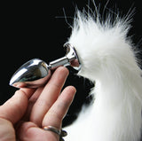 Fox Tail Anal Plug Metal Fake Furry Butt Plug For Women BDSM Play Toys For Women