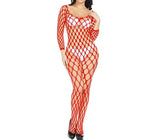 Sexy Chemise Transparent Long Stockings Erotic Women's Fishnet Full Body Stockings