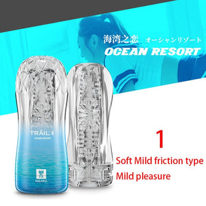 Male Masturbator Transparent Vagina For Sex Adult Sex Product Vacuum Cup For Men