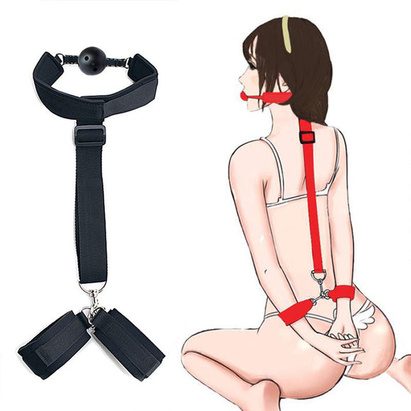 BDSM Bondage Restraint Fetish Handcuffs & Ankle Cuffs Erotic Sex Toys For Woman