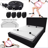 BDSM Bondage Set Restraint Strap System Adults Wrists & Ankle Cuffs Complete Sex Product Set For BDSM