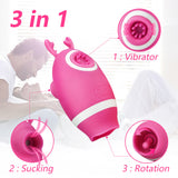 Sucking & Licking Vibrator Sex Toy Tongue Vibrator for Women Sucking and Licking Sensation For G Spot, Clitoris, Nipples