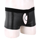 Men's Latex Underpants Erotic Sex Wear For Men With Ball Lifting Penis Hole Men's Sex Wear